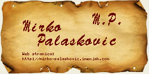 Mirko Palasković vizit kartica